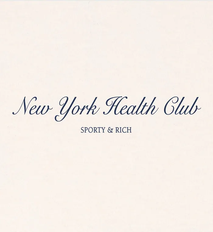 TShirts Men Sporty and Rich NY Health Club TShirt 8211 CreamNavy