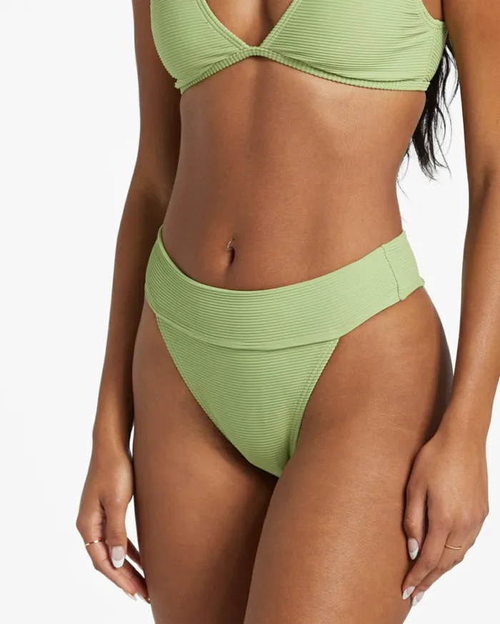 Tanlines Aruba Bikini Bottoms Palm Green Women Billabong Bikinis