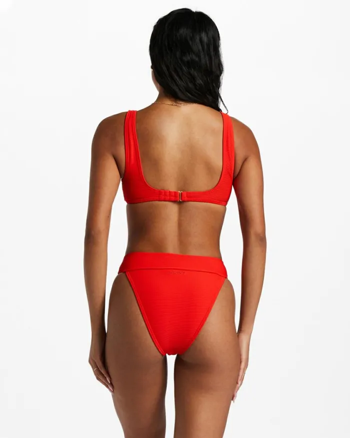 Tanlines Aruba Bikini Bottoms Rad Red Women Billabong Bikinis