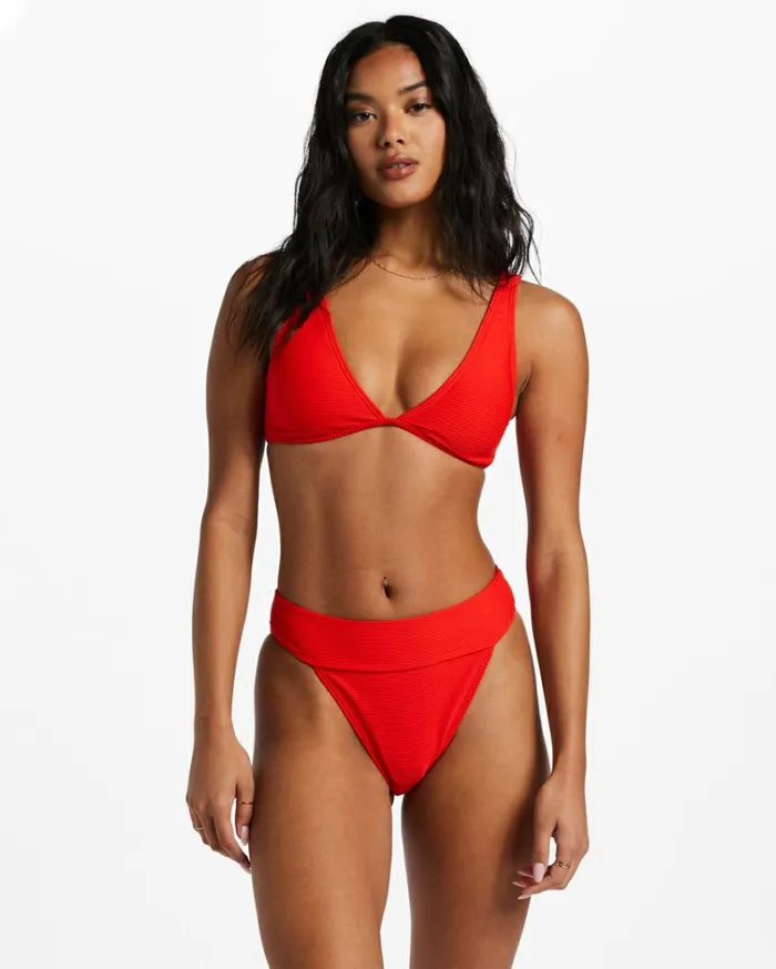 Tanlines Aruba Bikini Bottoms Rad Red Women Billabong Bikinis