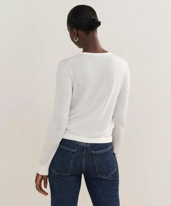 Tees and Tanks Women Jenni Kayne Mercer Crewneck Ivory