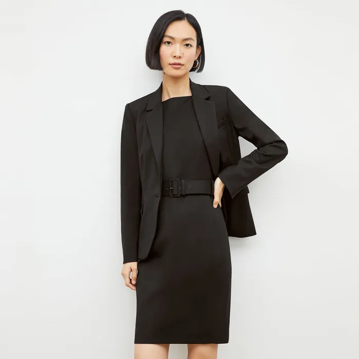 The Cynthia Dress 8211 Washable Wool Twill Black Women Dresses M M LaFleur