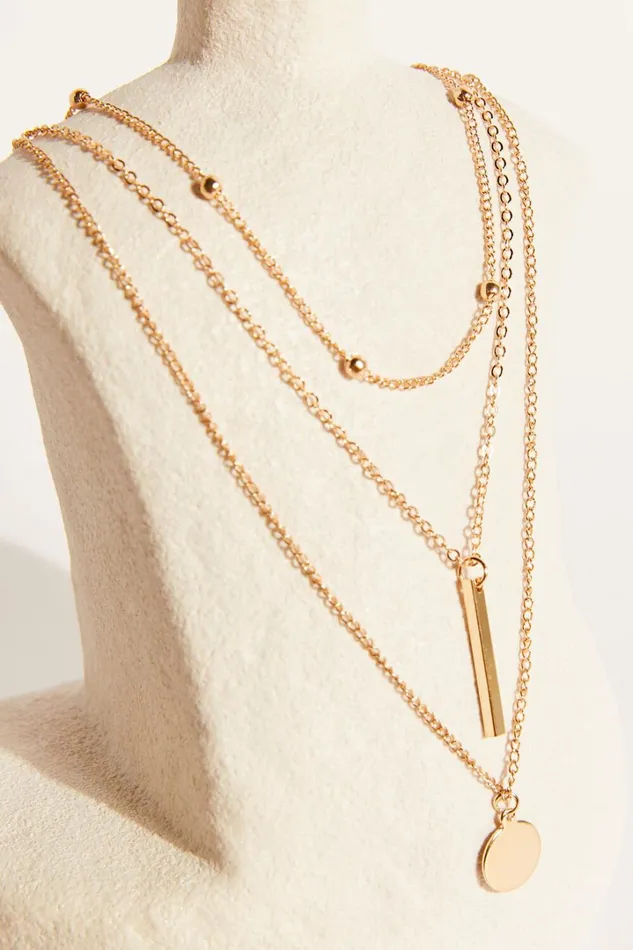 The Guest List Necklace In Gold Women Showpo Gold Plated Jewelry