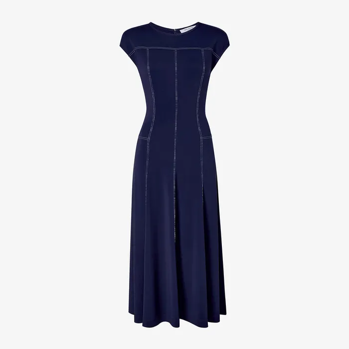 The Sylvie Twirl Dress 8211 Italian Jersey Soft Navy Women Dresses M M LaFleur
