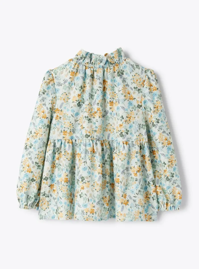 Top And Shirts Girl 216 Il Gufo Floral Print Shirt