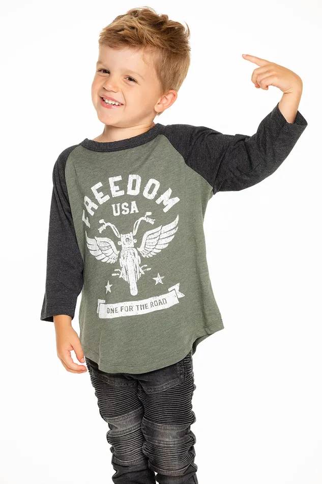 Tops Boys Freedom Baseball Tee Chaser Brand