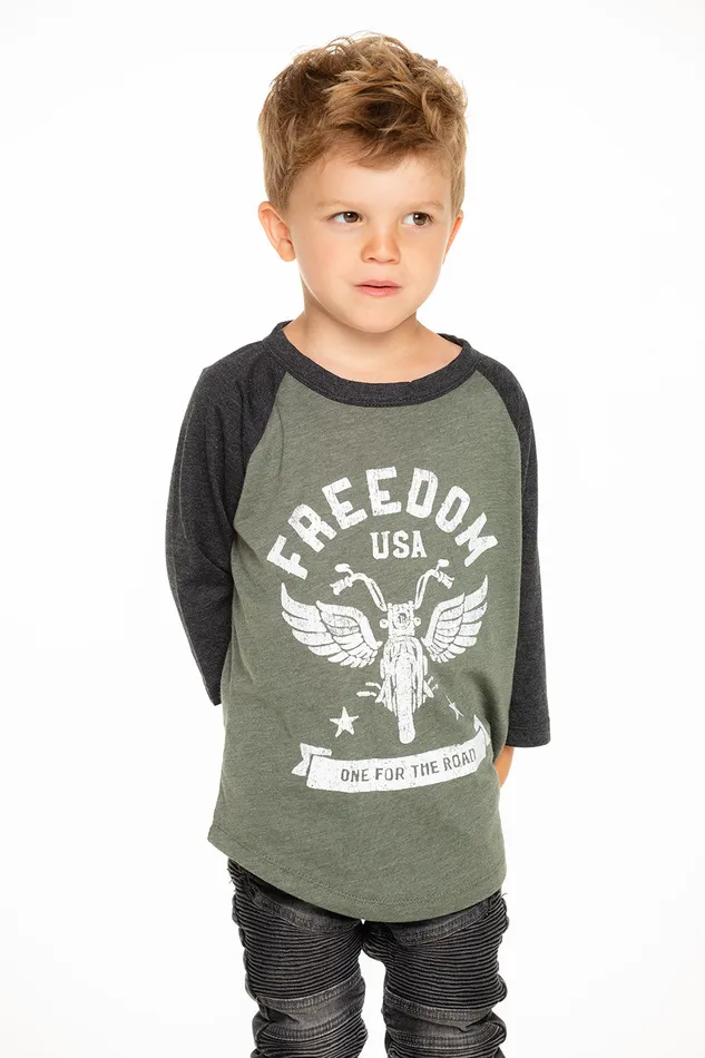 Tops Boys Freedom Baseball Tee Chaser Brand