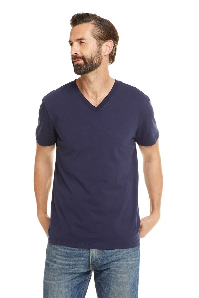 Tops Mens COTTON SS V NECK Chaser Brand