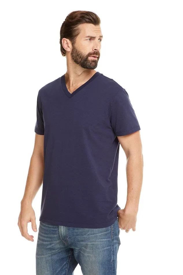 Tops Mens COTTON SS V NECK Chaser Brand