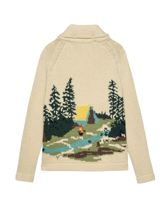 Tops Women039s The Great The Camp Lodge Cardigan Cream