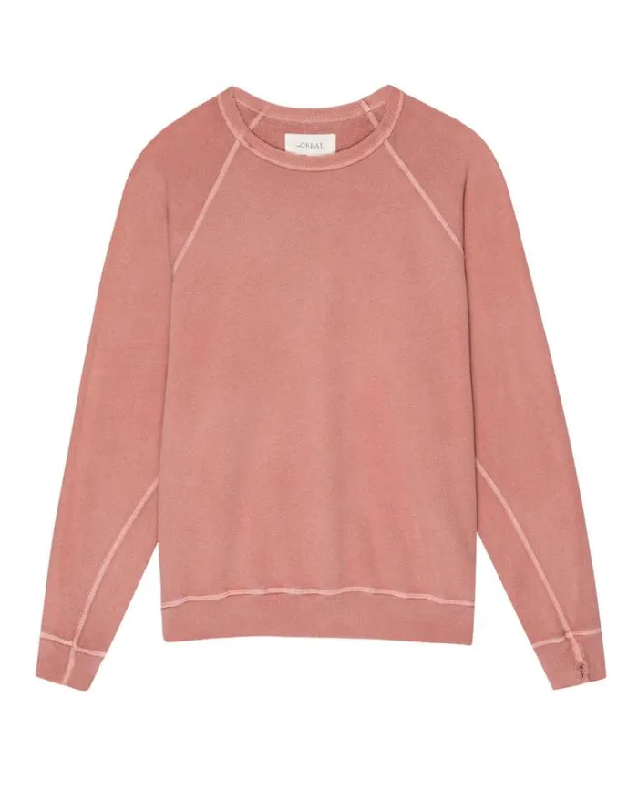 Tops Women039s The Great The College Sweatshirt Rose