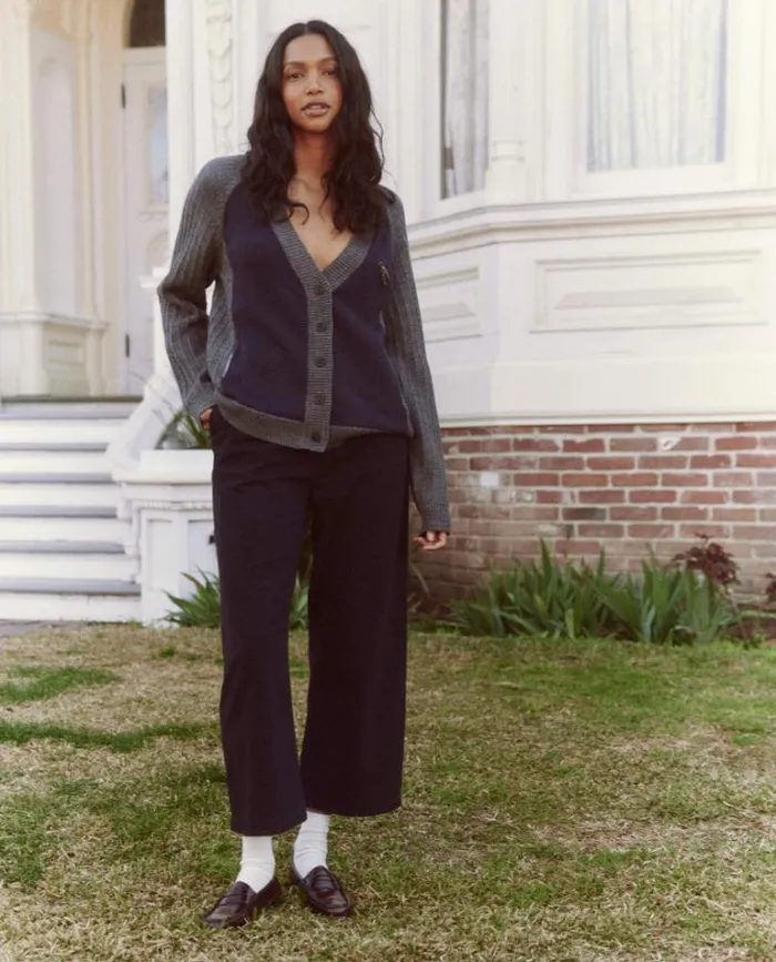 Tops Women039s The Great The Fellow Cardigan Navy