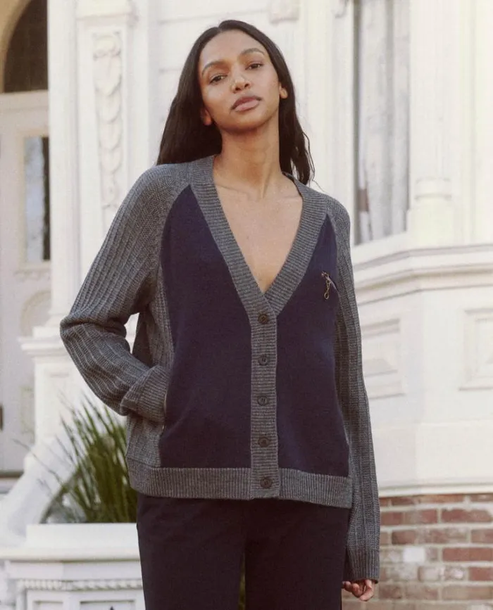 Tops Women039s The Great The Fellow Cardigan Navy