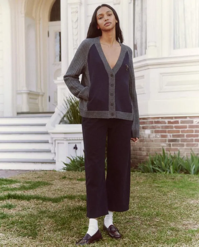 Tops Women039s The Great The Fellow Cardigan Navy