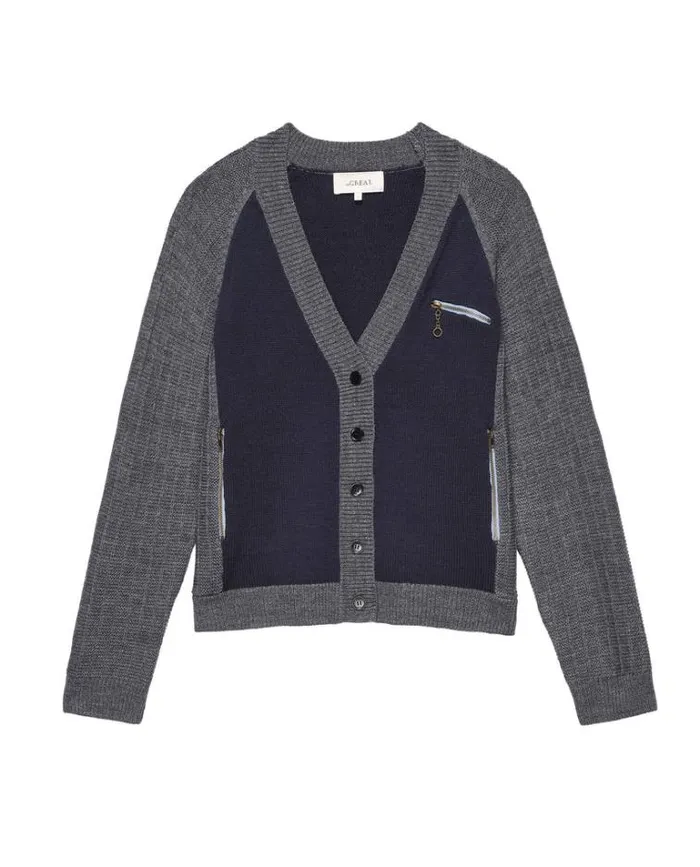 Tops Women039s The Great The Fellow Cardigan Navy