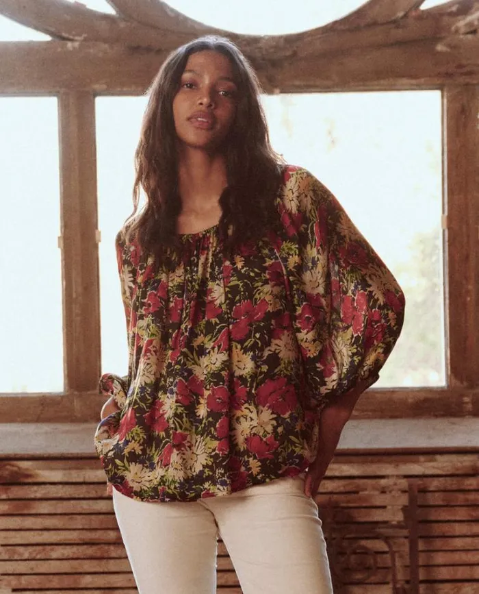 Tops Women039s The Great The Palmette Top Hidden Garden Floral