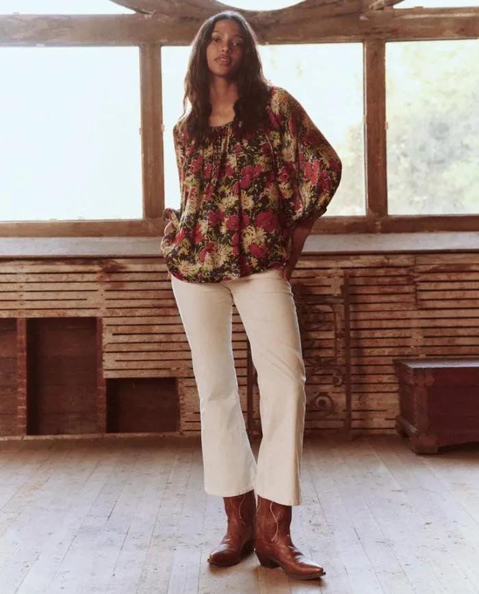 Tops Women039s The Great The Palmette Top Hidden Garden Floral