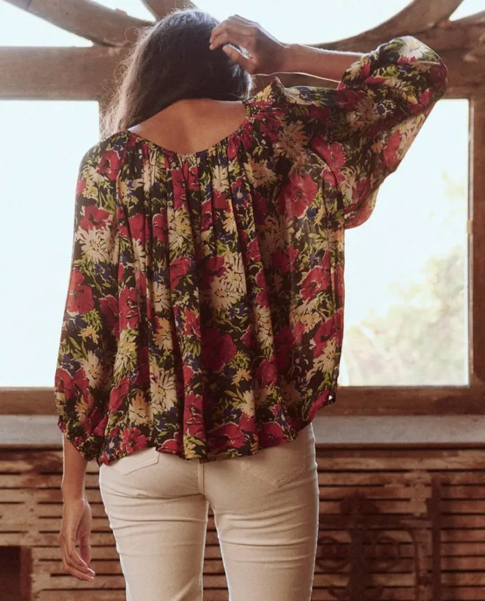 Tops Women039s The Great The Palmette Top Hidden Garden Floral
