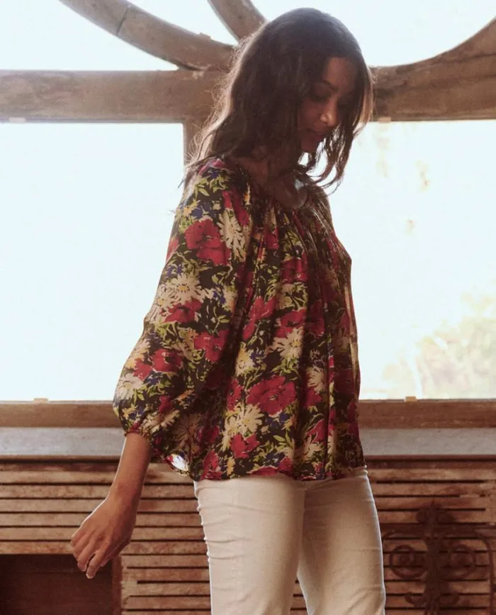 Tops Women039s The Great The Palmette Top Hidden Garden Floral