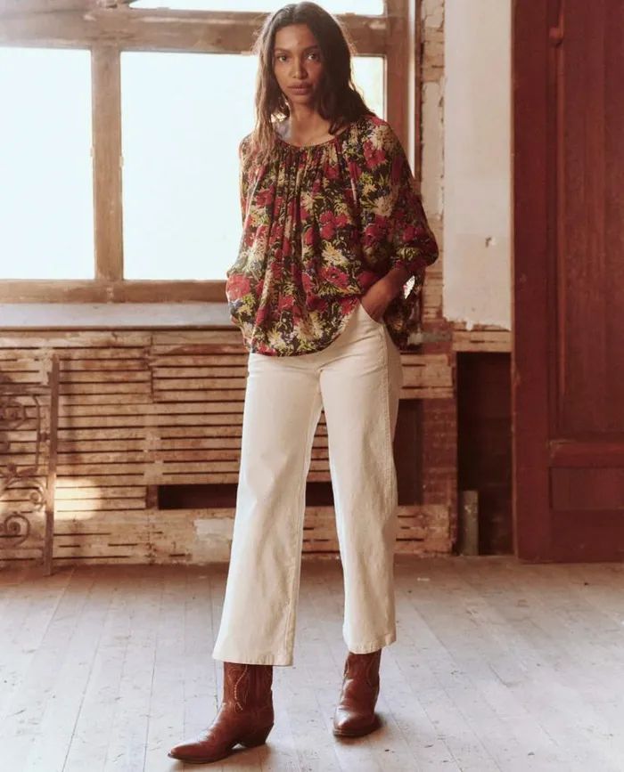 Tops Women039s The Great The Palmette Top Hidden Garden Floral