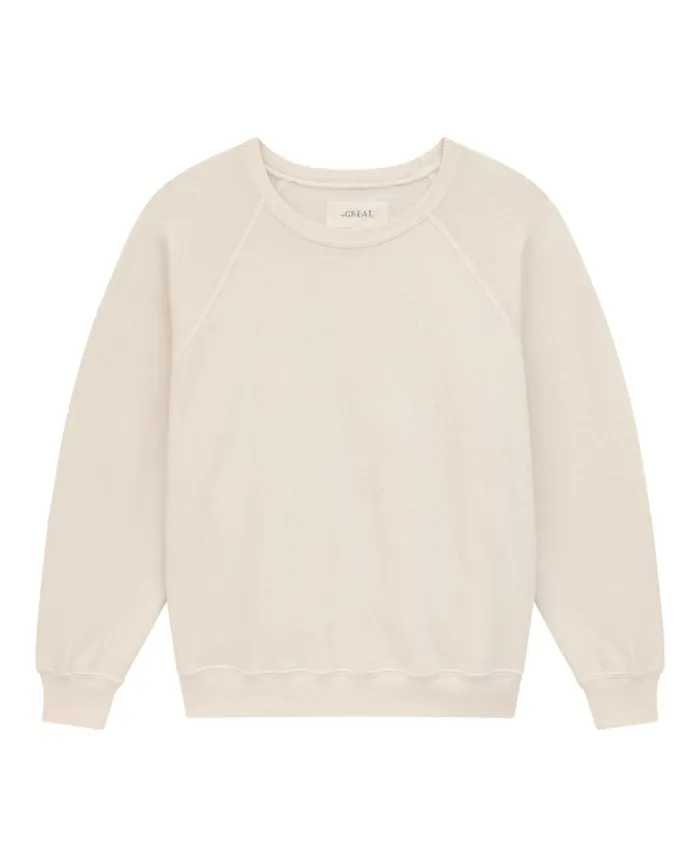 Tops Women039s The Great The Shrunken Sweatshirt Washed White