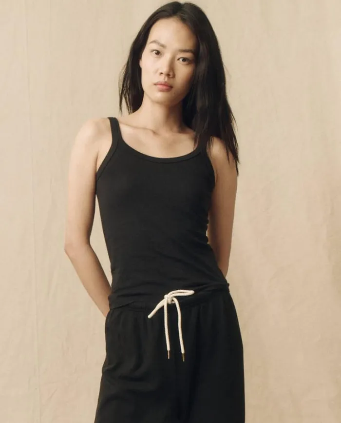 Tops Women039s The Great The Slim Tank Almost Black