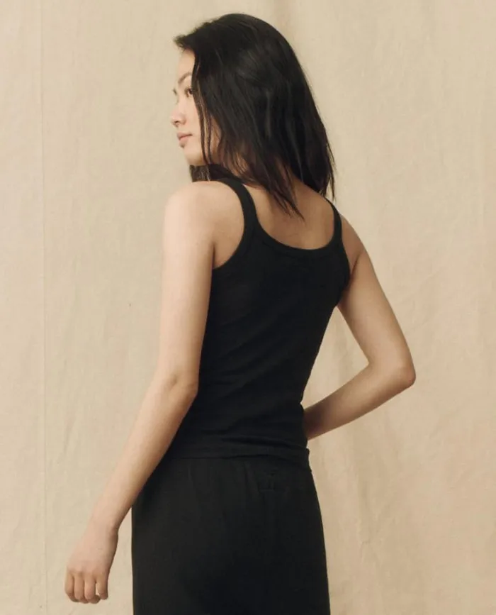 Tops Women039s The Great The Slim Tank Almost Black