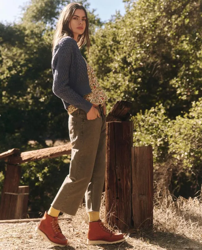 Tops Women039s The Great The Stable Cardigan Natural Dyed Logwood
