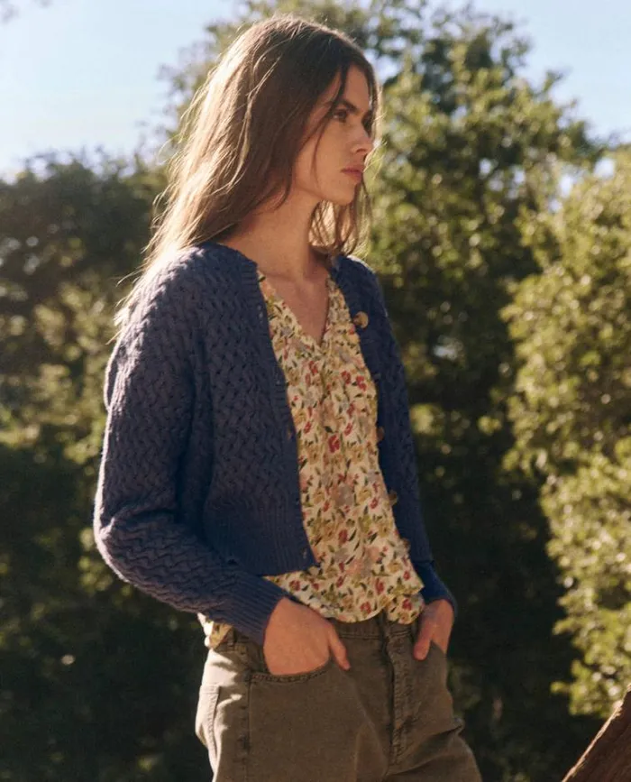 Tops Women039s The Great The Stable Cardigan Natural Dyed Logwood