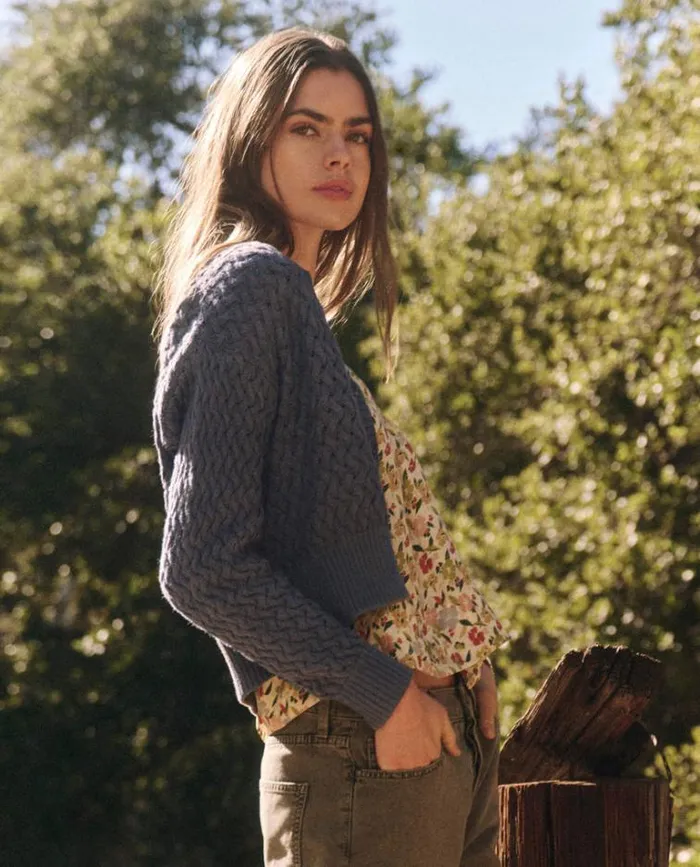 Tops Women039s The Great The Stable Cardigan Natural Dyed Logwood