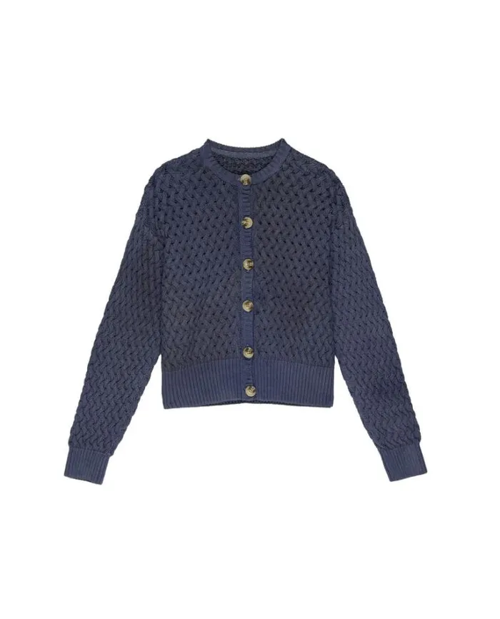Tops Women039s The Great The Stable Cardigan Natural Dyed Logwood