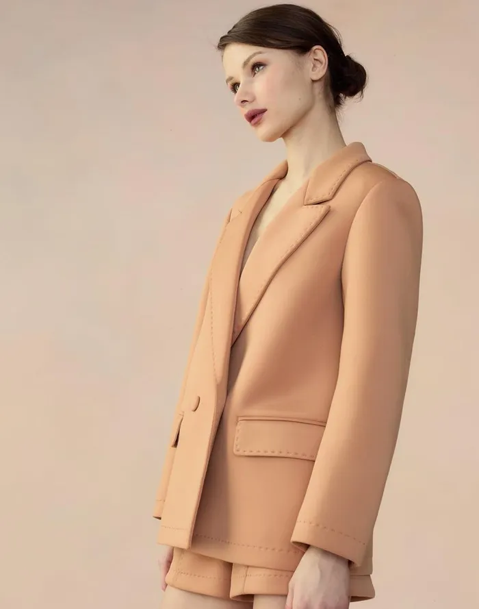 Tops Women Cynthia Rowley Bonded Pick Stitch Jacket