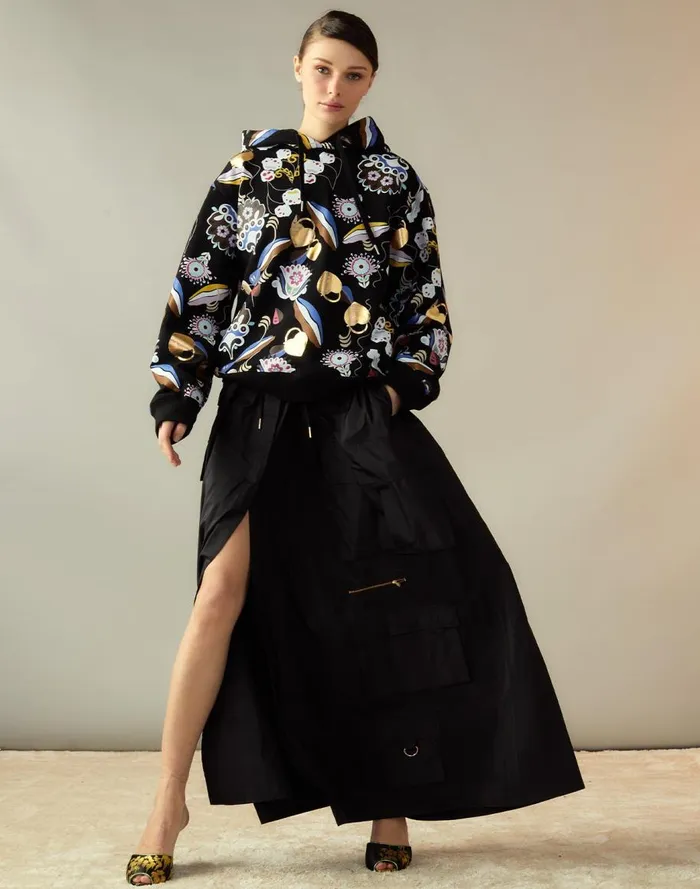 Tops Women Cynthia Rowley Gilded Garden Sweatshirt
