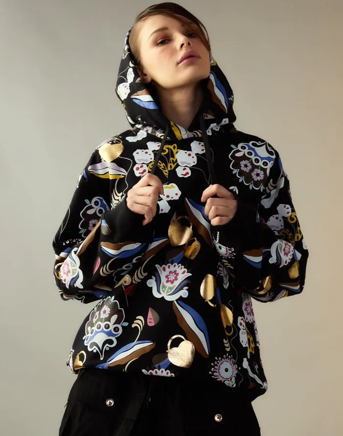 Tops Women Cynthia Rowley Gilded Garden Sweatshirt