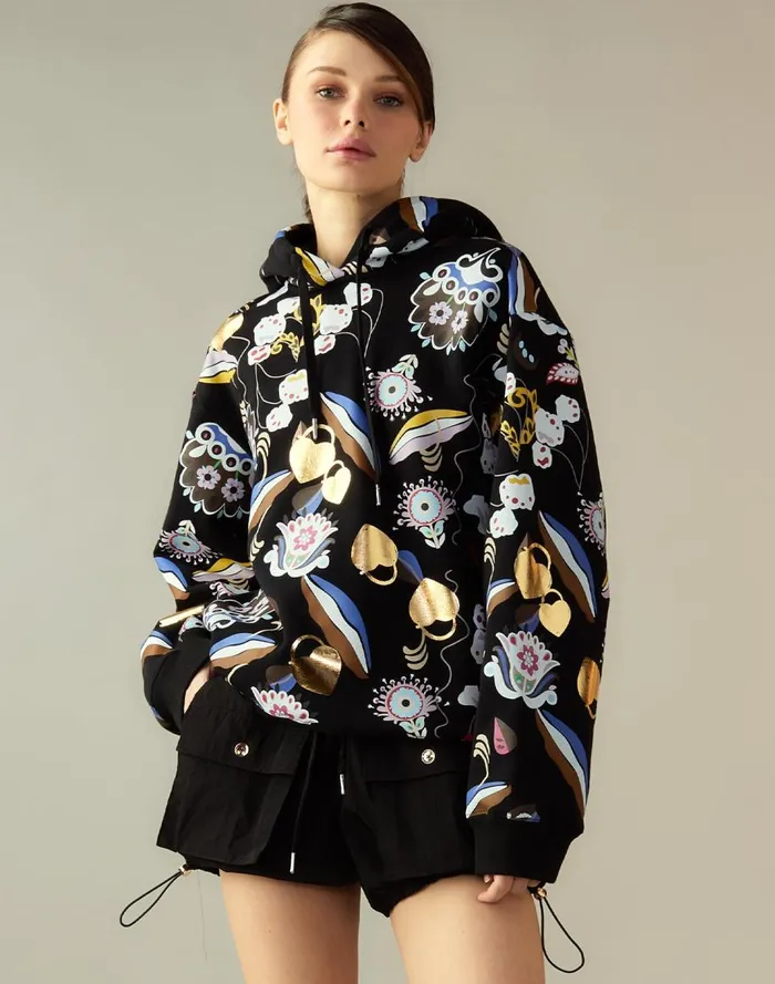 Tops Women Cynthia Rowley Gilded Garden Sweatshirt