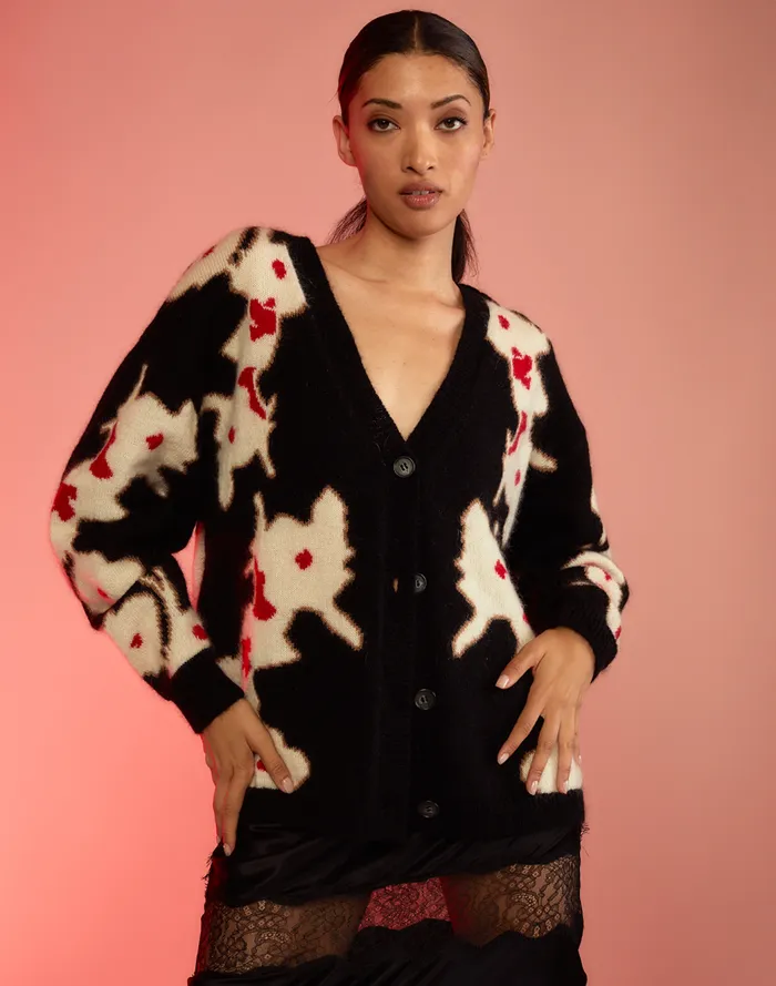 Tops Women Cynthia Rowley Intarsia Cardigan