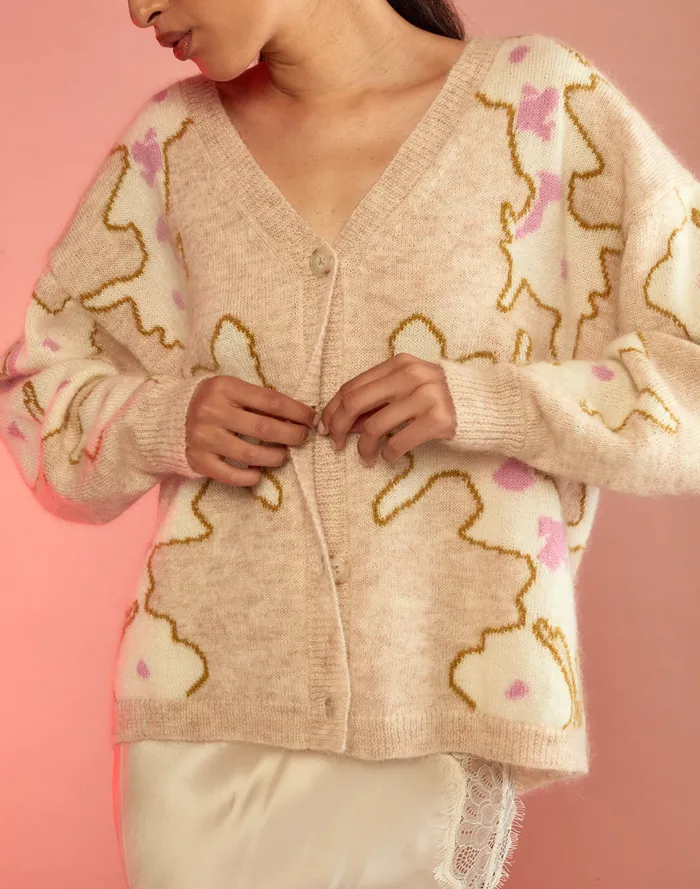 Tops Women Cynthia Rowley Intarsia Cardigan