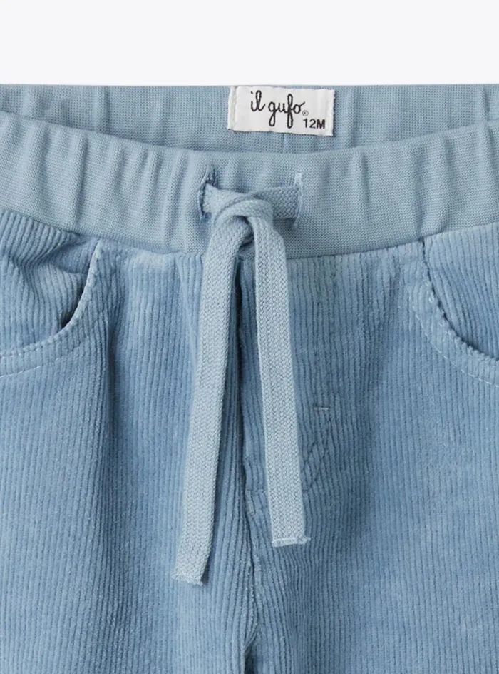 Trousers Baby 036Boy 216 Il Gufo Ribbed Velvet Pants