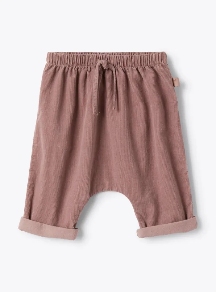 Trousers Baby 036 Il Gufo Ribbed Upcycled Cotton Corduroy Trousers
