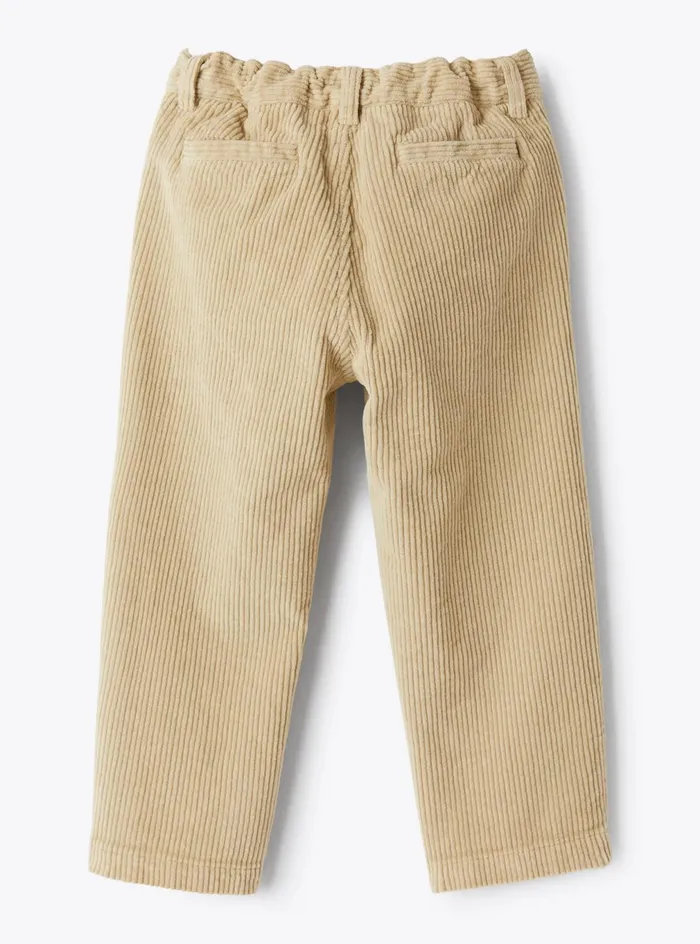 Trousers Boy 216 Il Gufo Cotton Corduroy Trousers With Ribbing