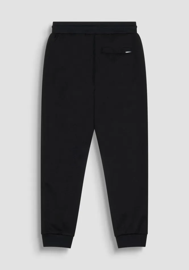 Trousers Men Antony Morato Regular Fit Sweatpants In Black Scuba Fabric Black