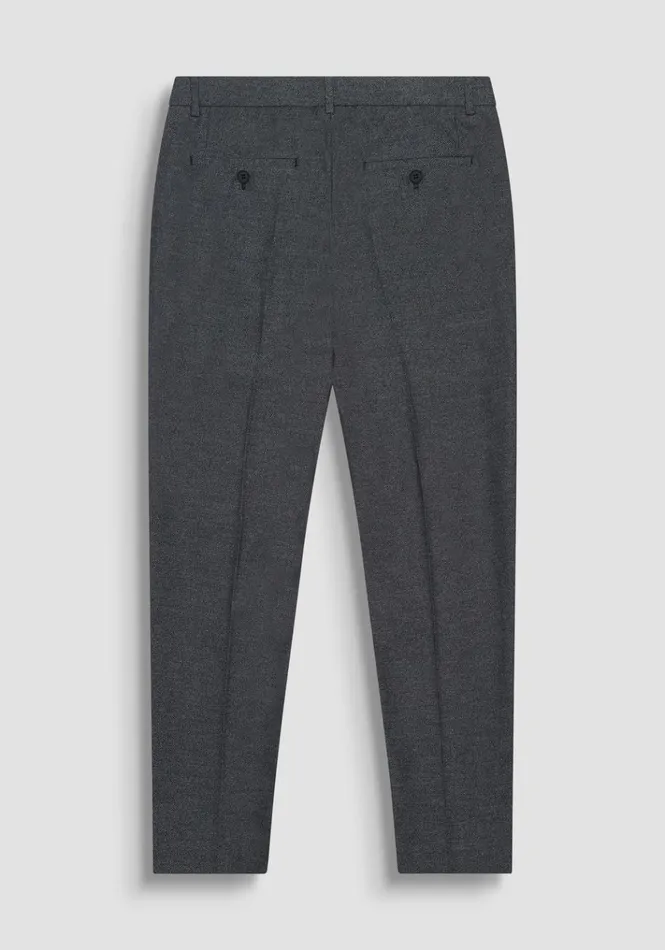 Trousers Men Antony Morato Slim Fit 034Mark034 Trousers In Stretch Cotton Blend With Logo Black