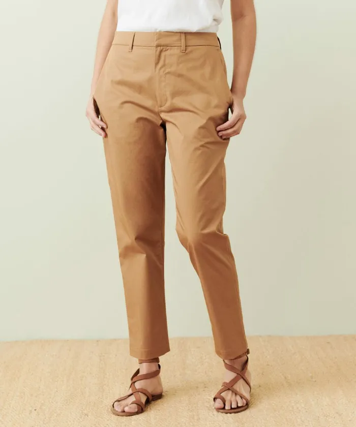 Trousers Women Jenni Kayne Twill Trouser Tan