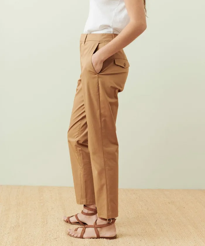 Trousers Women Jenni Kayne Twill Trouser Tan