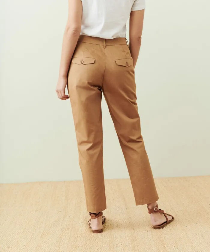 Trousers Women Jenni Kayne Twill Trouser Tan