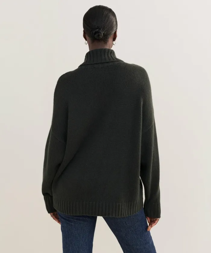 Turtlenecks Women Jenni Kayne Cashmere Porter Turtleneck Forest Forest