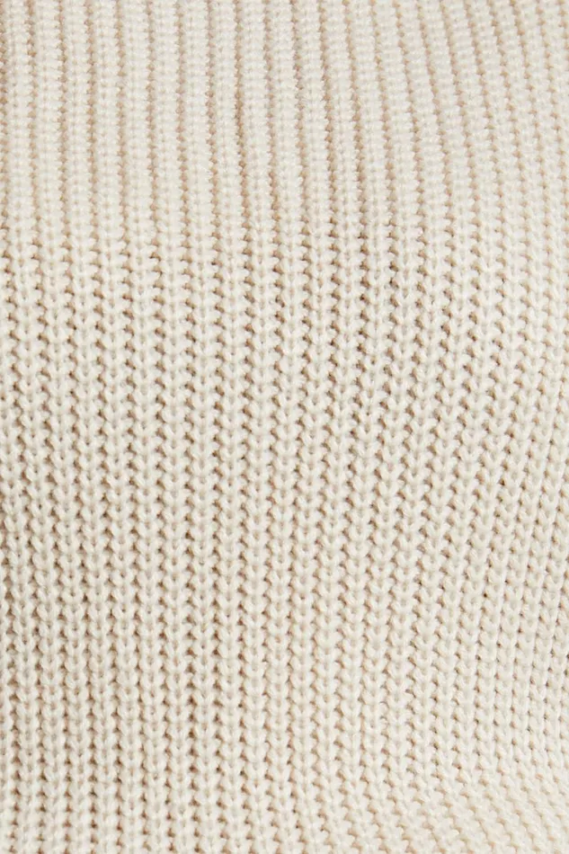 Valerie Jumper 8211 High Neck Balloon Sleeve Knit Jumper In Cream Women Showpo Sweaters and Cardigans