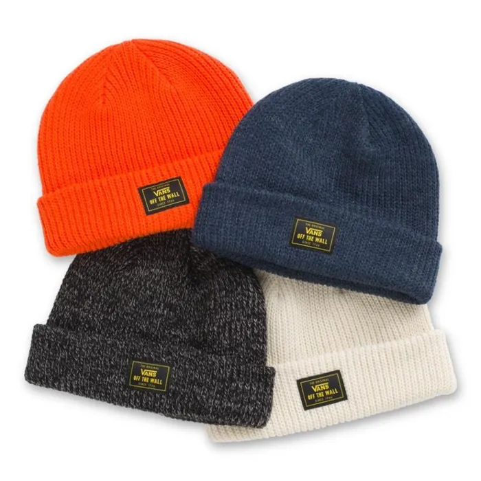 Vans Bruckner Cuff Beanie Black Heather Mens Hats and Beanies Vans Bruckner Cuff Beanie Black Heather Mens Hats and Beanies