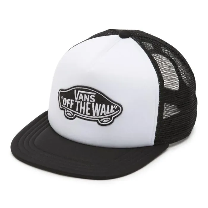 Vans Classic Patch Trucker Hat WhiteBlack Mens Hats and Beanies