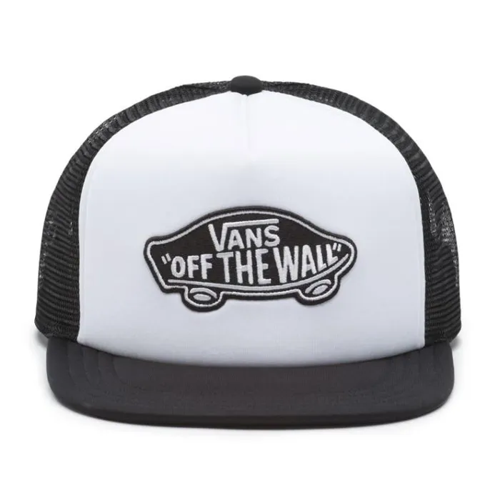 Vans Classic Patch Trucker Hat WhiteBlack Mens Hats and Beanies